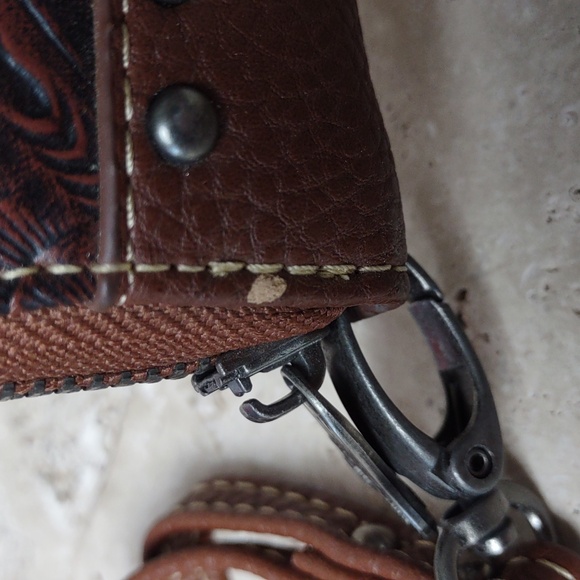 Trinity Ranch by Montana West Tooled Faux Leather Wristlet/Wallet - Picture 11 of 14